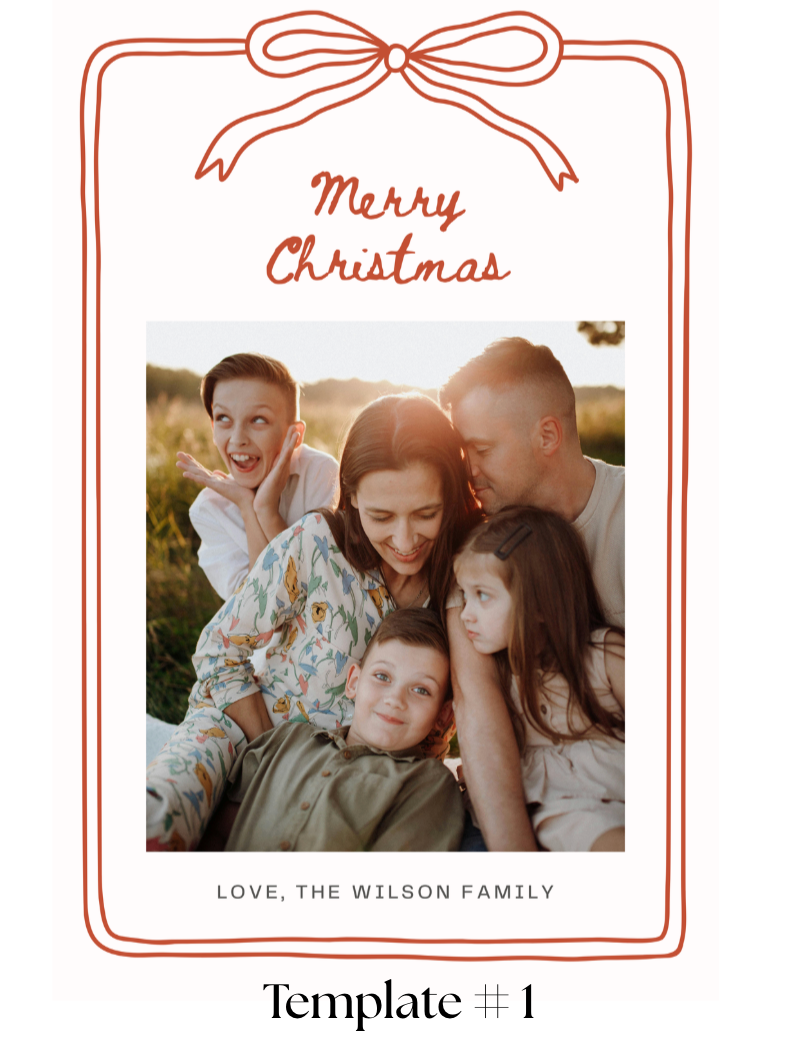 Christmas Card Flexible Magnets