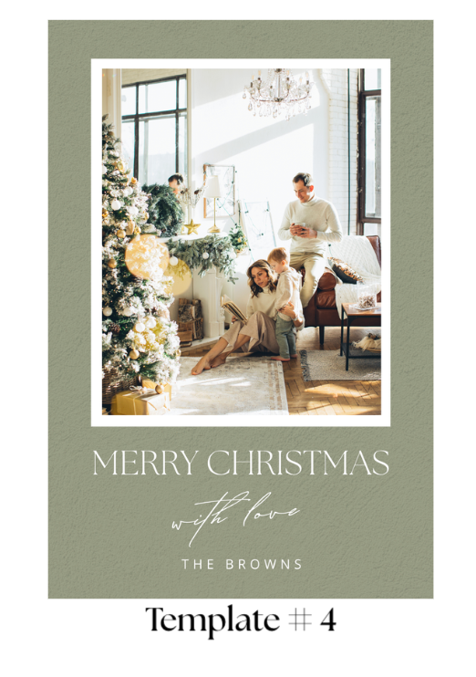 Christmas Card Flexible Magnets